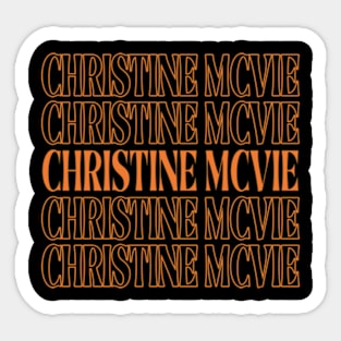 Retro Gifts Name Christine Personalized Styles Sticker